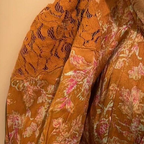 Free People Lucie Mini Dress in Marigold Size 4 - Picture 5 of 10